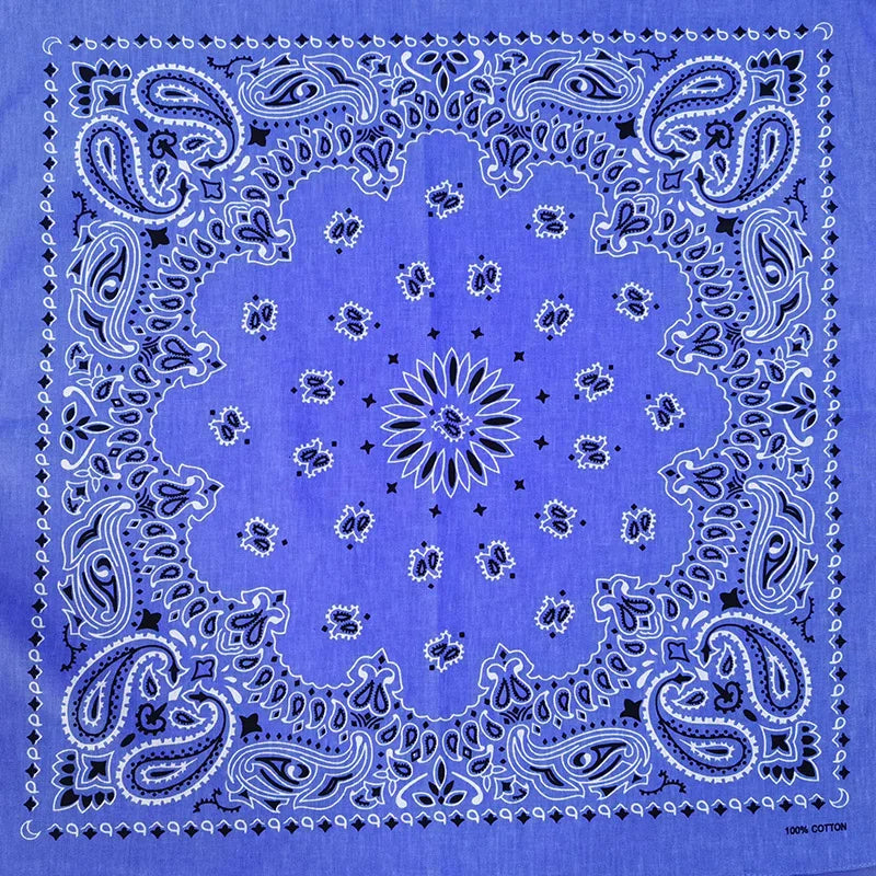 Nouvelle mode Hip Hop 100% coton Bandana carré écharpe 55 cm * 55 cm noir rouge Paisley bandeau imprimé pour femmes/hommes/garçons/filles
