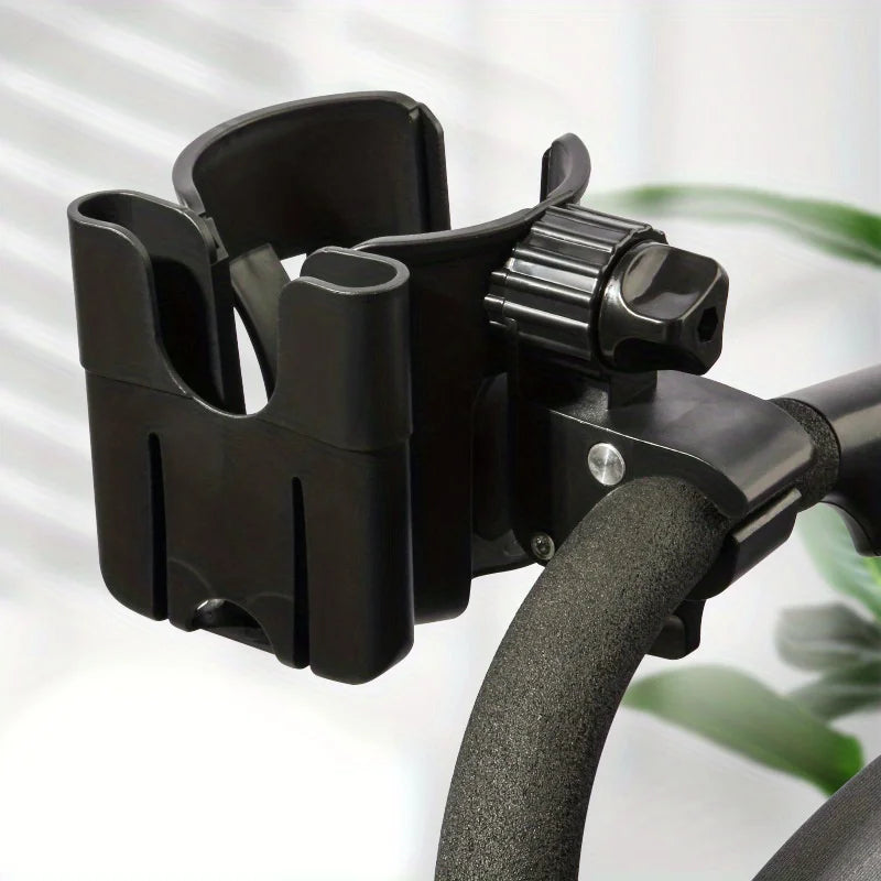 Porte-gobelet universel pour poussette avec support de téléphone, porte-bouteille pour fauteuil roulant, accessoires de poussette, 2 en 1