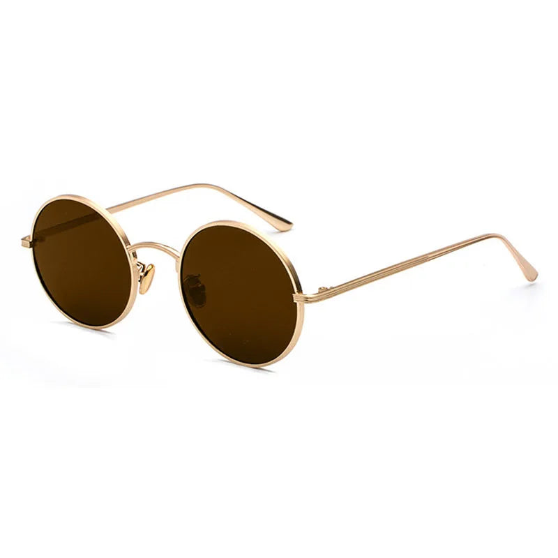 SHAUNA Super rond femmes lunettes de soleil marque concepteur mode hommes vert foncé lentille nuances UV400