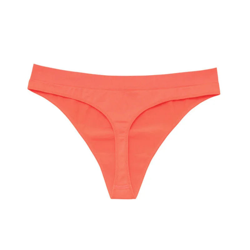 Women's Sexy Seamless G-String Thongs Panties Female Low Waist Lingerie Intimate T-back Briefs Underwear