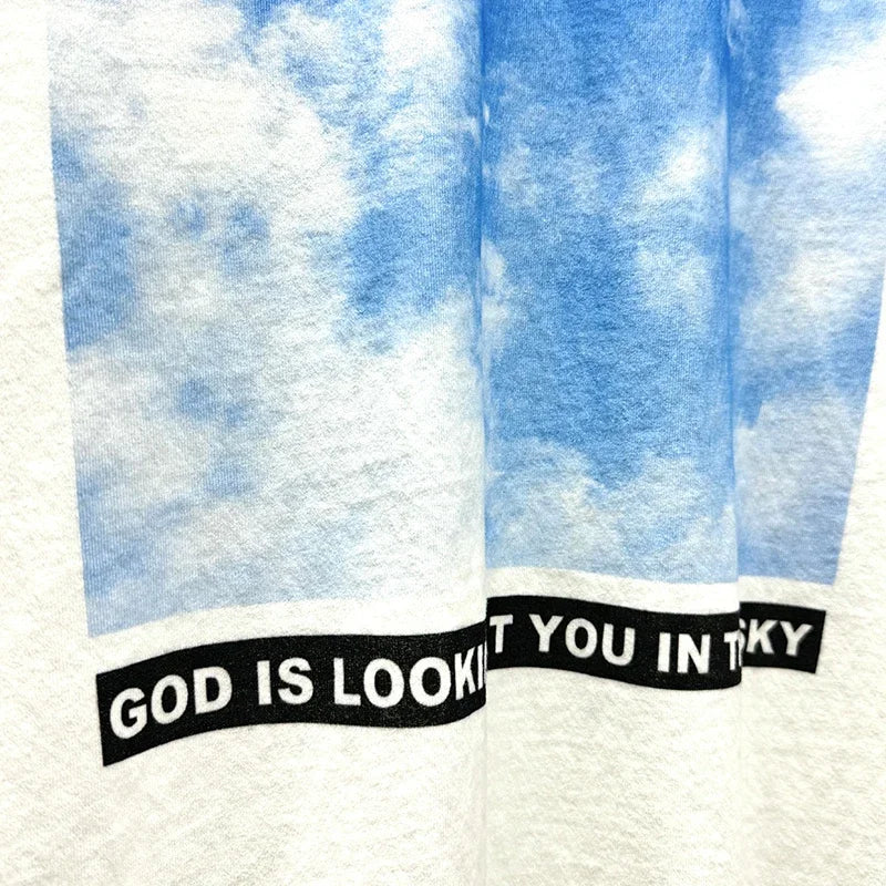 Red Skull Finger Print Damaged Hole Saint Tank Tee Men Women Streetwear Oversized Vest Vintage Washe Black Sleeveless T Shirt