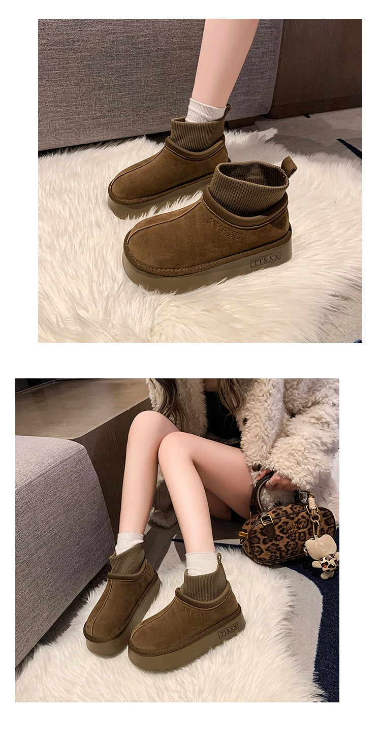 2024 New Women Winter Ultra Mini Boot Designer Australian Platform Boots for Leather Warm Ankle Fur Booties Luxury Boots