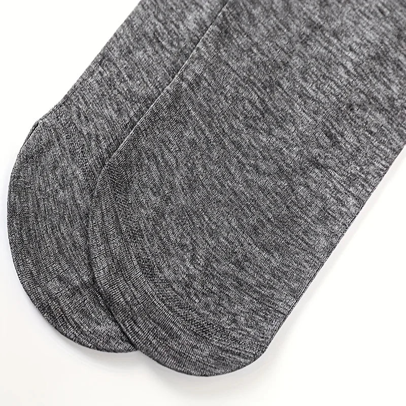 30 Pairs High Quantity Breathable Fiber Men's Socks Summer Comfortable Thin Ice Silk Socks High Elastic Business Casual Socks