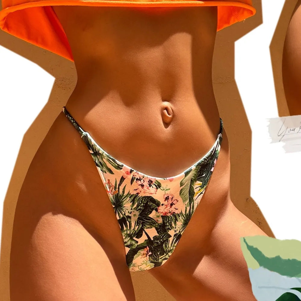 SP&CITY Colorful Printed Summer Sexy G-string Breathable Cotton Women's Underwear Fitness Seamless Panties Invisible Yoga Briefs