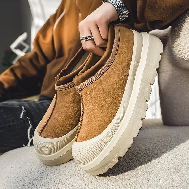 Sneakers Casual Plus Size 43 44 Womens Mens Winter Plush Warm Snow Boots Fashion Fur Upper Height Increased Platform Board Shoes