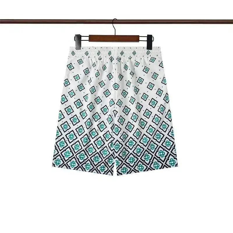 2023 Summer New American Niche Trendy Brand Men's Casual Shorts  Trendy 3D  Printed Quick Drying Short Pants Loose Fit
