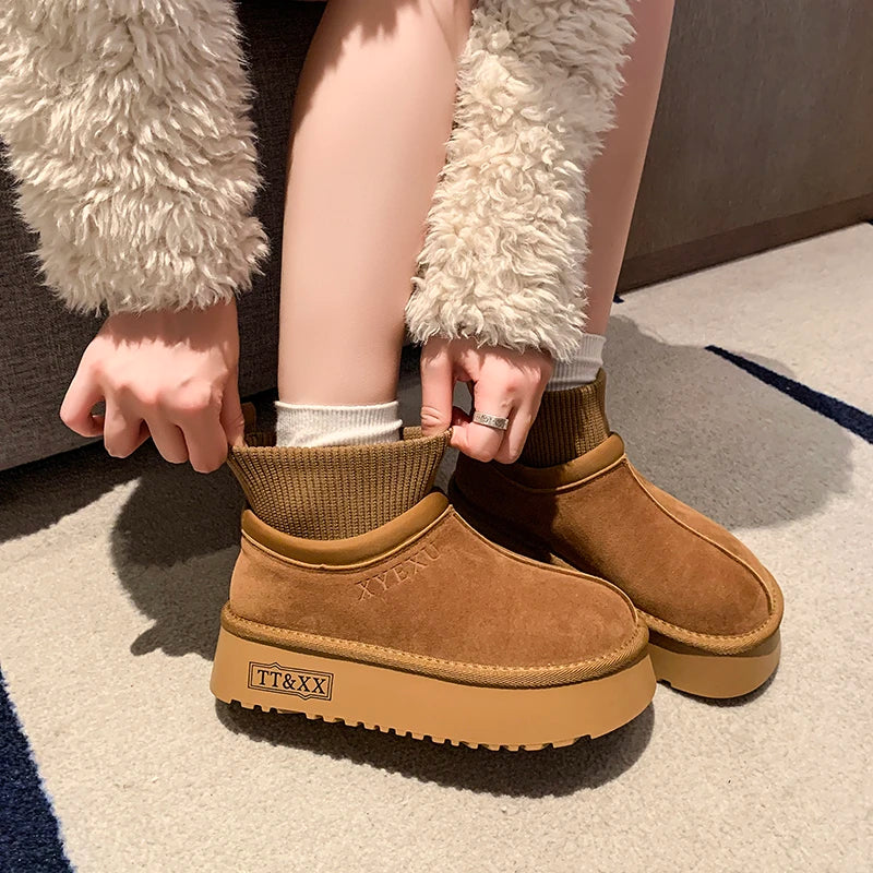2024 New Women Winter Ultra Mini Boot Designer Australian Platform Boots for Leather Warm Ankle Fur Booties Luxury Boots