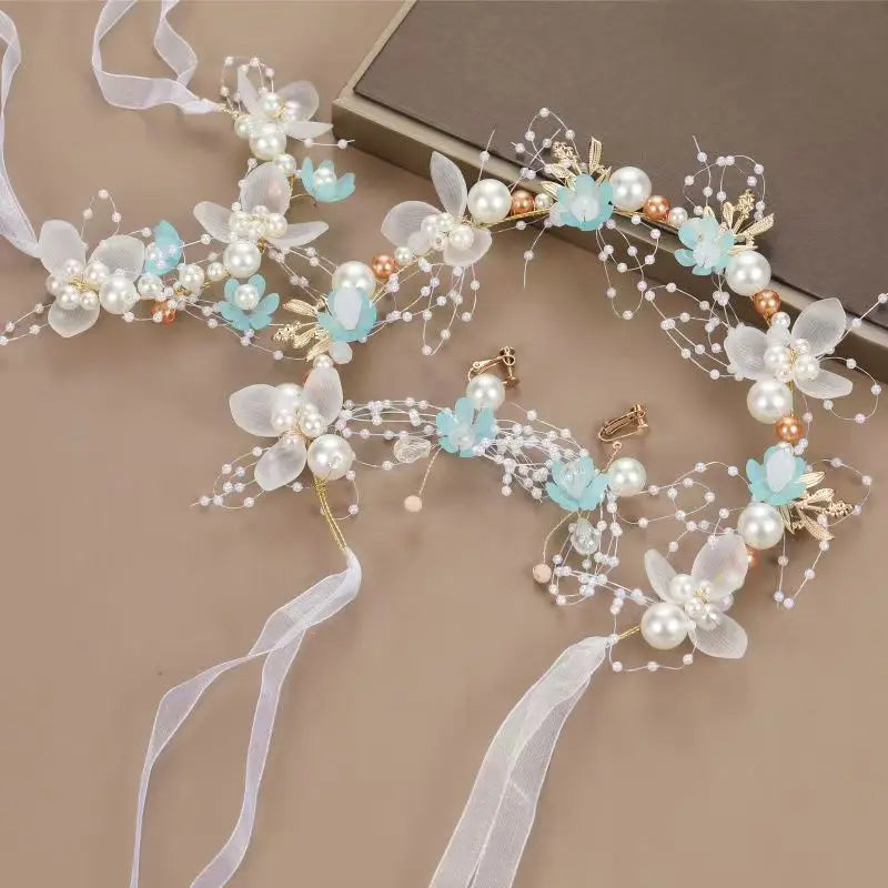 Super fairy beautiful children's headwear beautiful garland head flower girl's hair slings performance festive wrist flower head
