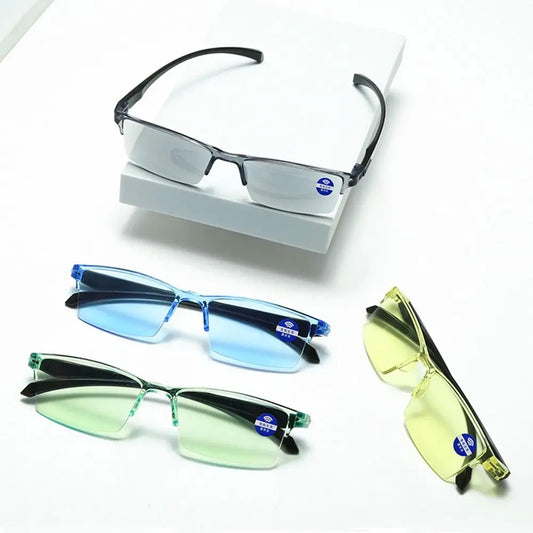 Anti Blue Ray Reading Glasses Smart Automatic Zoom Reading Glasses Autofocus Power Near Far Eye Protection Computer Glasses