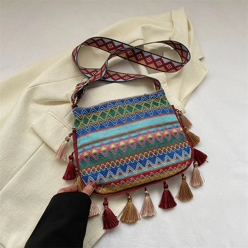 Casual Artistic Printing Underarm Niche Literary Niche Shoulder Fashion Bag Women 2025 New Tote Bag Only Beautiful Women Bag