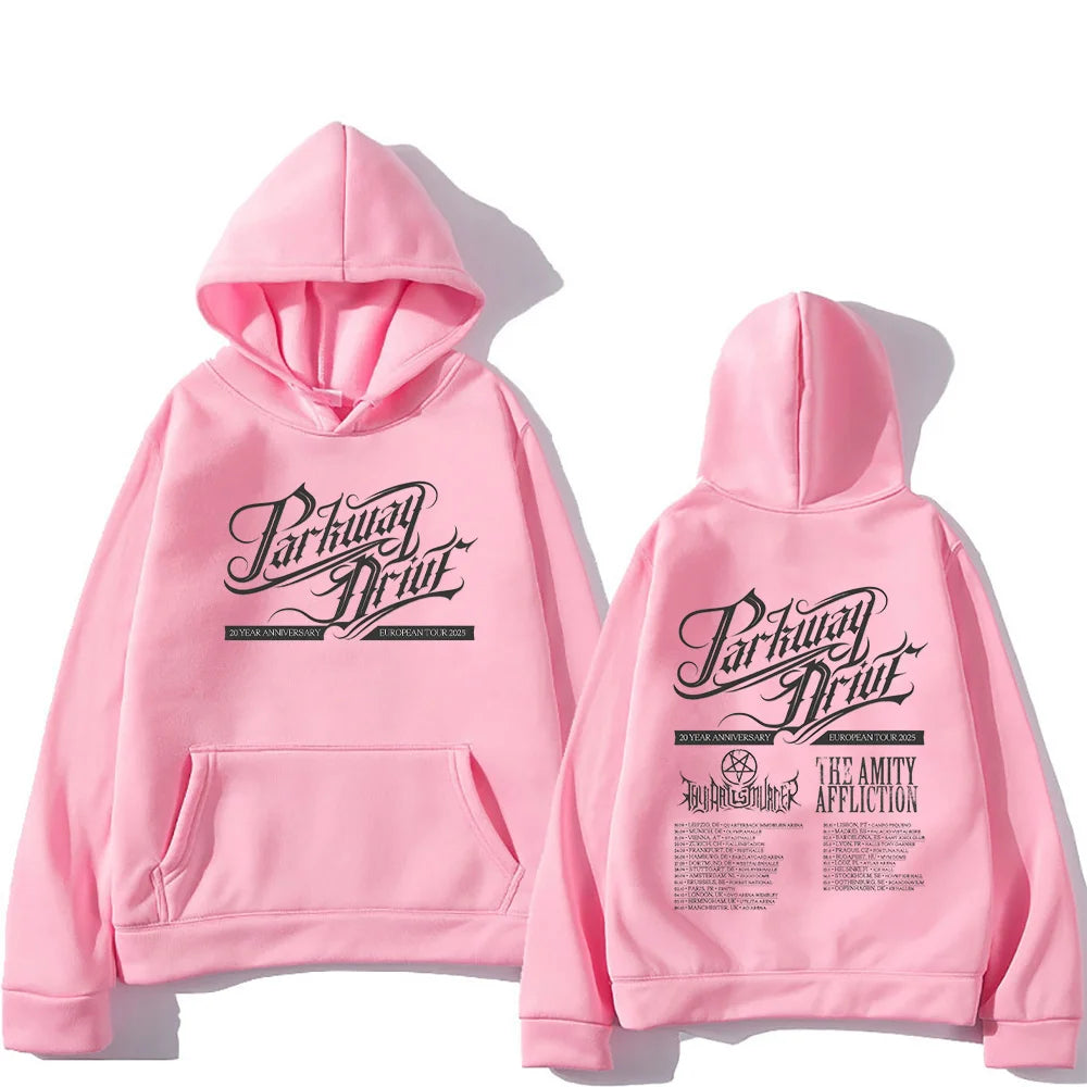 Parkway Drive 20Year Anniversary Europe Tour Hoodie Fashion Men Sweatshirt Unisex Oversized Clothing High Street Retro Pullovers