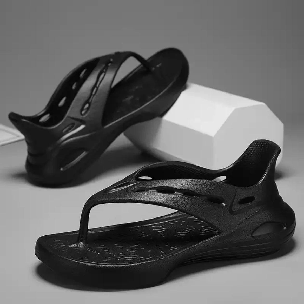 Men‘s Bag heel Flip-flops Slippers Indoor Outdoor Beach Sandals Fashion Casual Shoes Soft Slides Home Slippers Beach Shoes