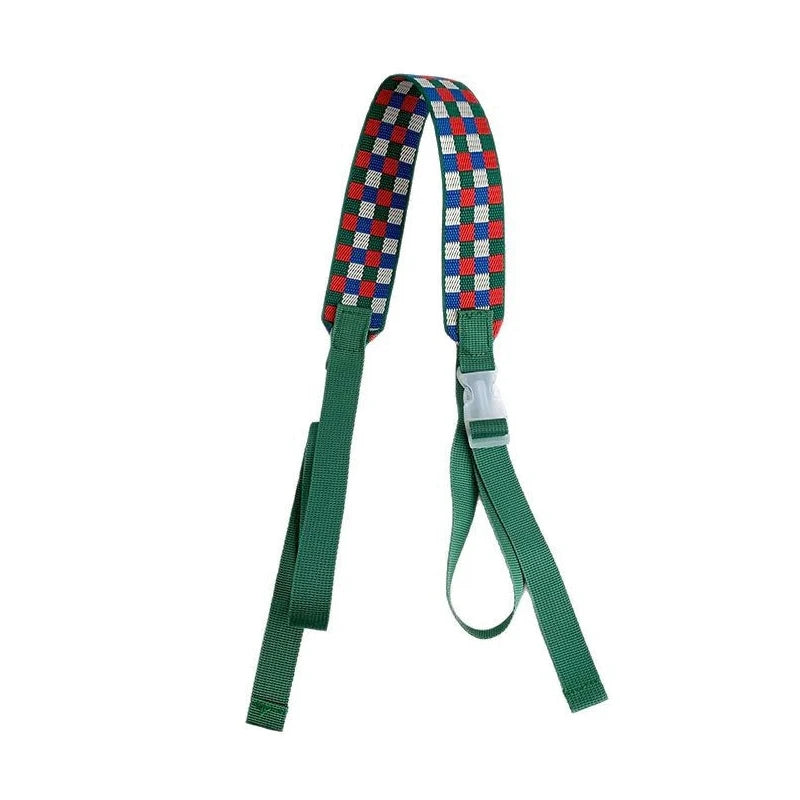 Embroidery Nylon Adjustable Shoulder Bag Strap Pull Button Colorful Sport Style Bag Extension Straps Unisex Bag Accessories