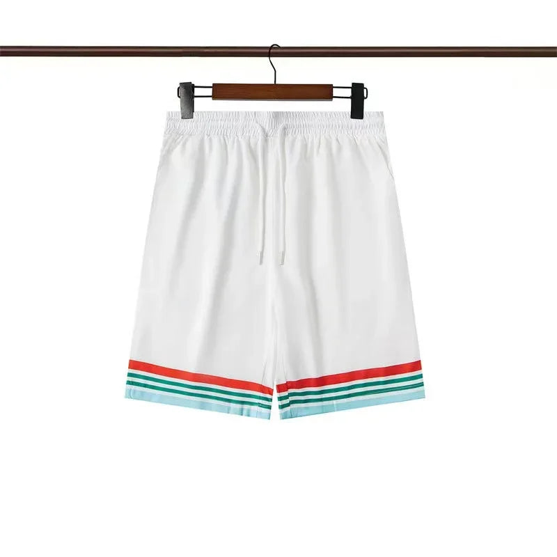 2023 Summer New American Niche Trendy Brand Men's Casual Shorts  Trendy 3D  Printed Quick Drying Short Pants Loose Fit
