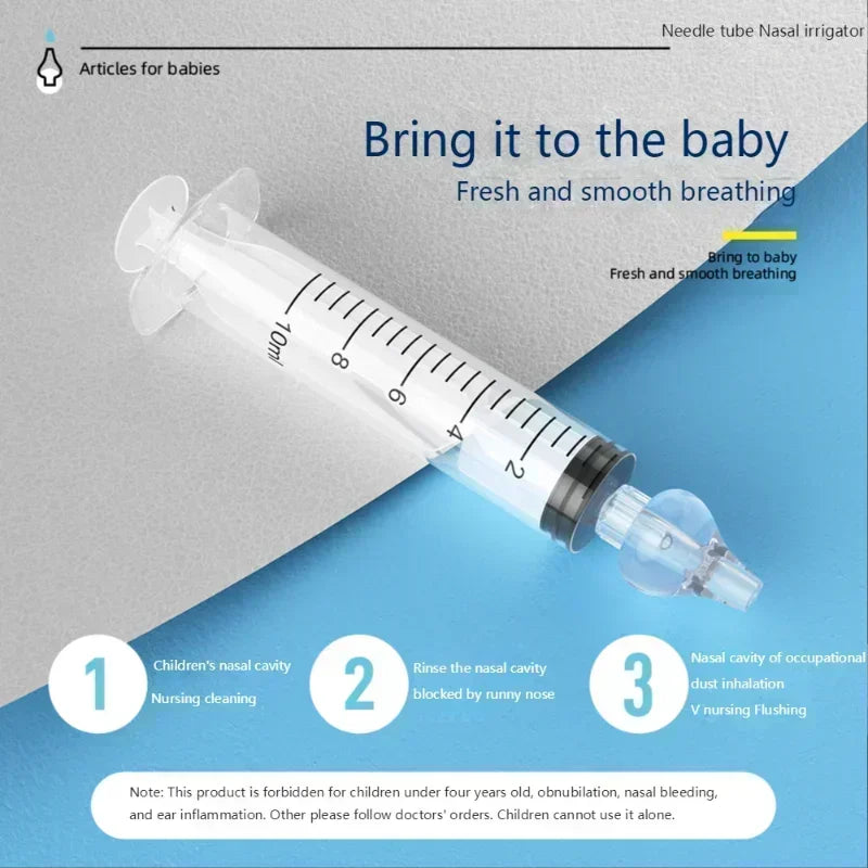 Seringue d'aspirateur nasal en silicone pour bébé, nettoyeur antarctique pour enfants, laveur nasal pour rhinite, irrigateur nasal réutilisable, lavage pour enfants