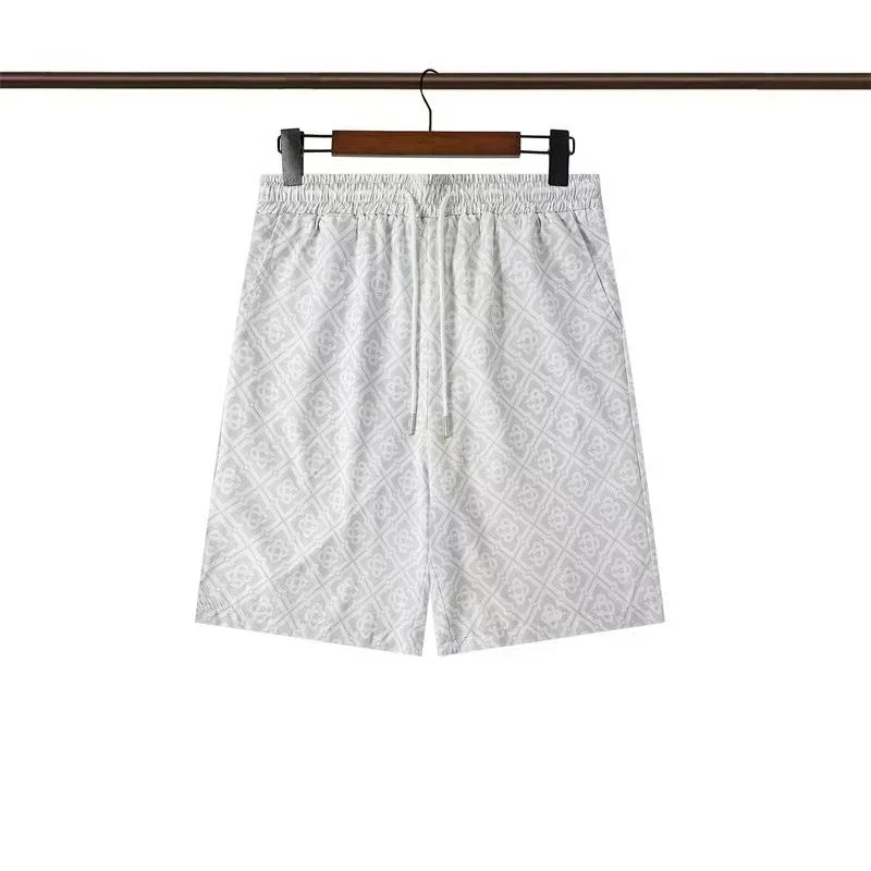 2023 Summer New American Niche Trendy Brand Men's Casual Shorts  Trendy 3D  Printed Quick Drying Short Pants Loose Fit
