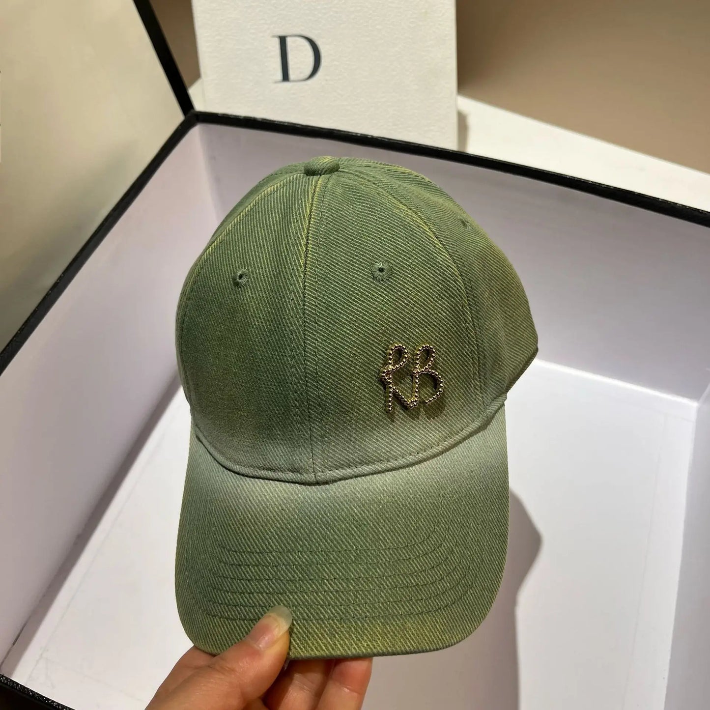 Designer Brand Metal Letter RB Baseball Cap for Men Women Casual Snapback Hip Hop Hats Adjustable Casual Caps Outdoor Sun Hats