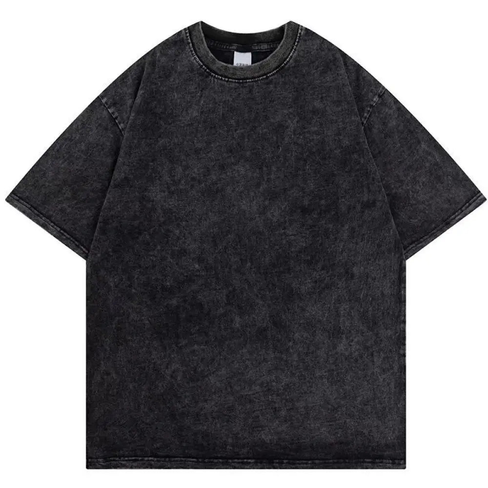 Vintage Acid Wash T Shirt Fashion Washed T-shirt Men's Casual Short Sleeve Hip Hop Streetwear Harajuku Women's Loose T Shirts