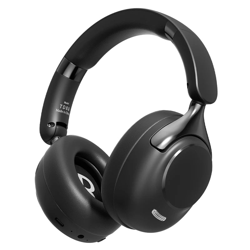 ANC Noise Reduction 100H Play Time Bluetooth Headphones 360° Surround Sound Wireless Headsets Sports Gamer Earphones With HD Mic