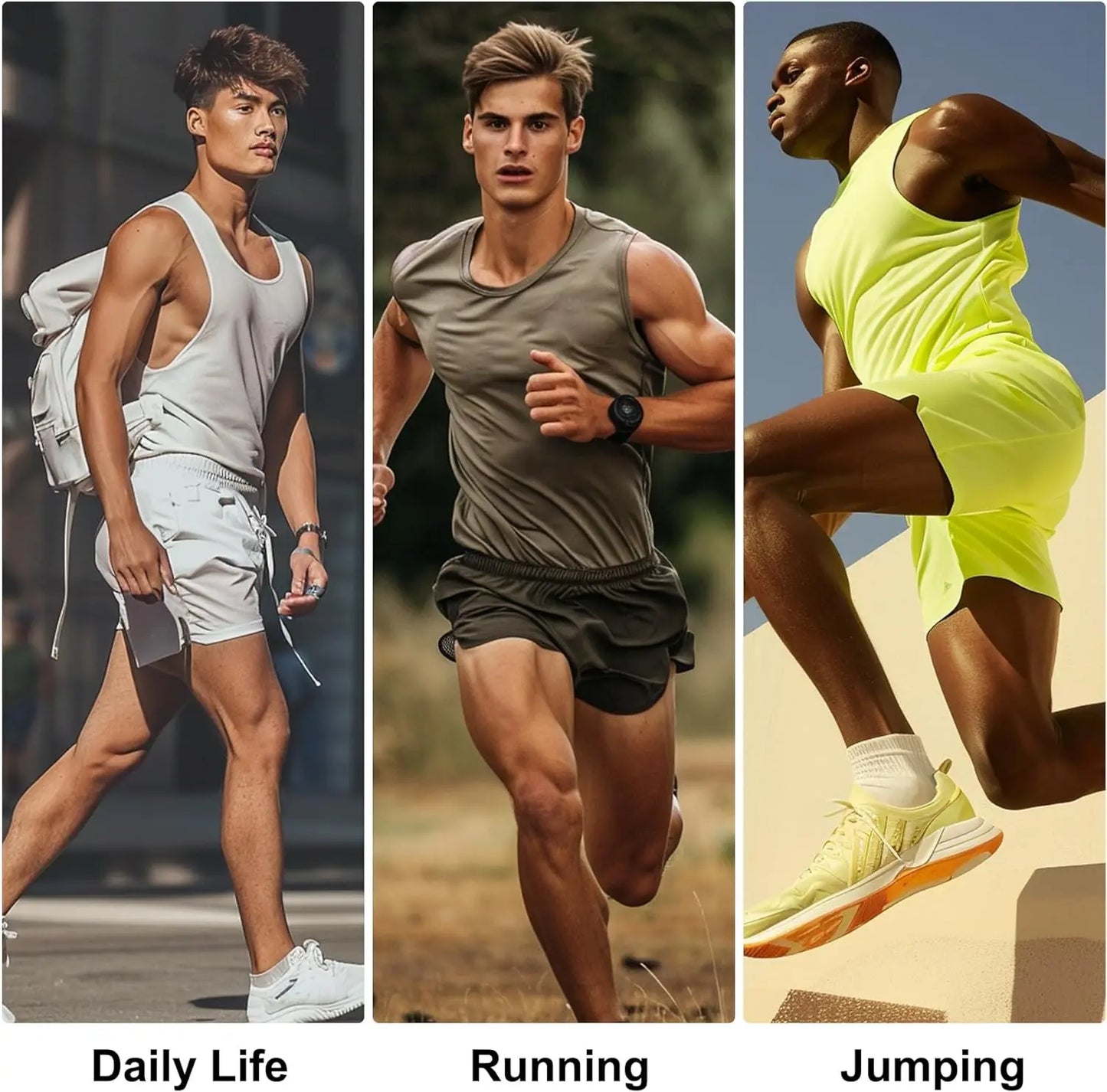 AIMPACT Men's Gym Workout Shorts Mesh Lightweight Bodybuilding Shorts Training Running Sports Jogger with Pockets