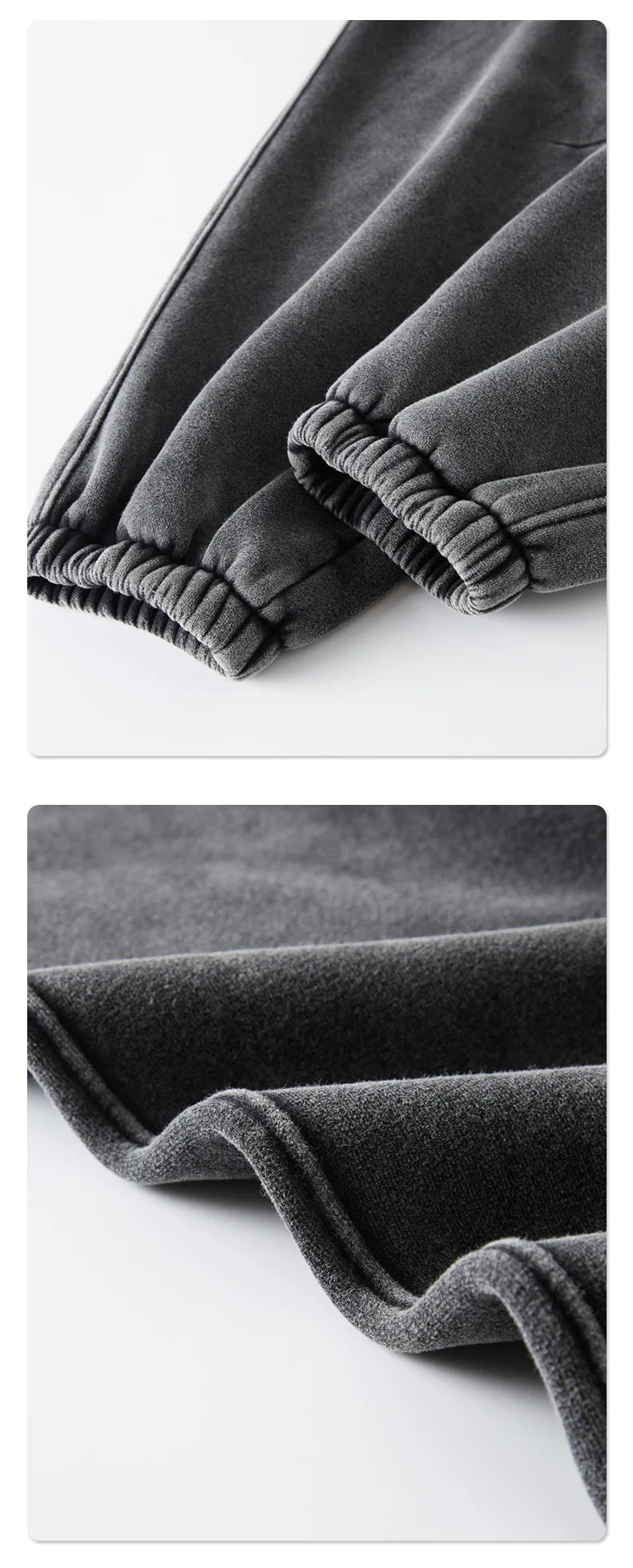 Custom LOGO2024 autumn winter new washed batik old sweater sweatpants 360G cotton polyester velvet thickened men's  women's suit