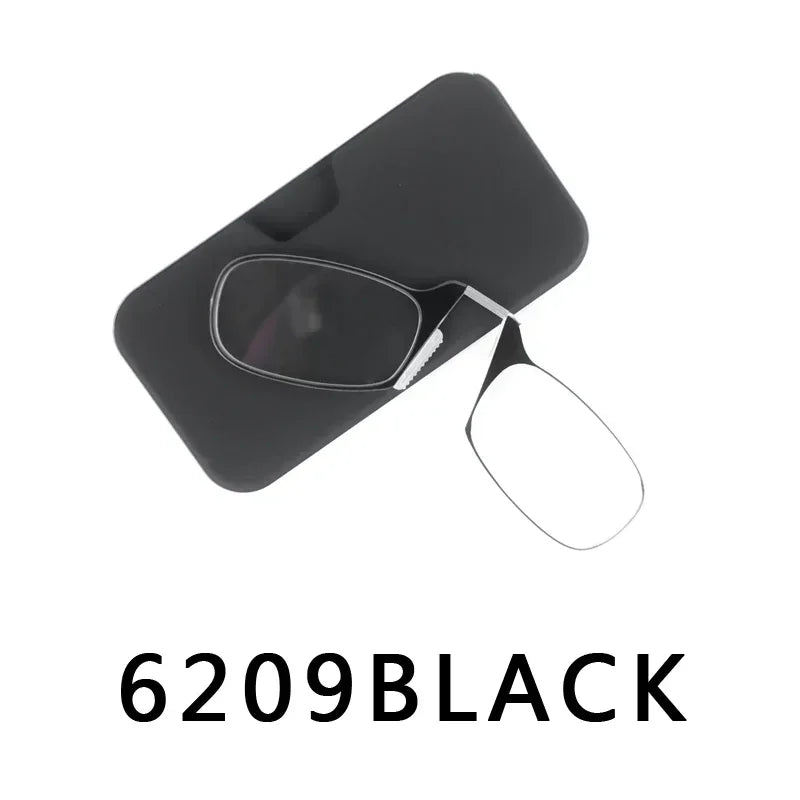 Pince-nez lunettes de lecture homme haute qualité hommes Portable mousse lunettes de nez pour personnes âgées lunettes transparentes avec étui
