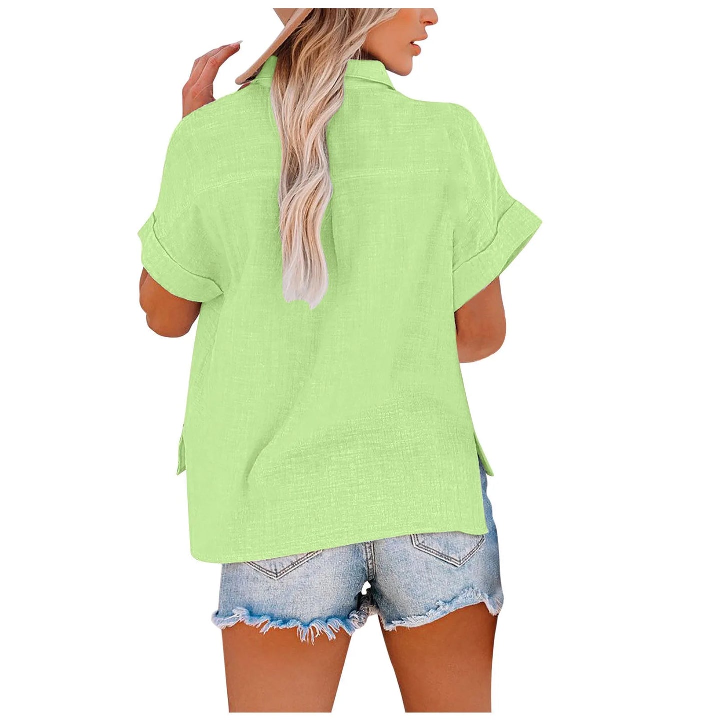 Summer Women Shirts Tops Cotton Linen T-shirt Women Top Camisas Mujer Casual T-Shirt Streetwear Loose Female T-Shirts New Shirt