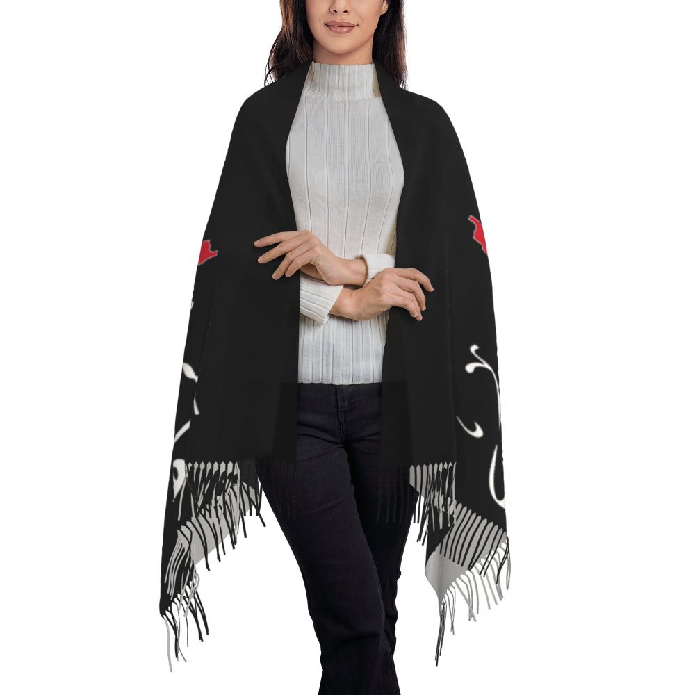 Palestines Flag Tassel Scarf Women Soft Palestinians Patriotic Shawl Wrap Ladies Winter Fall Scarves