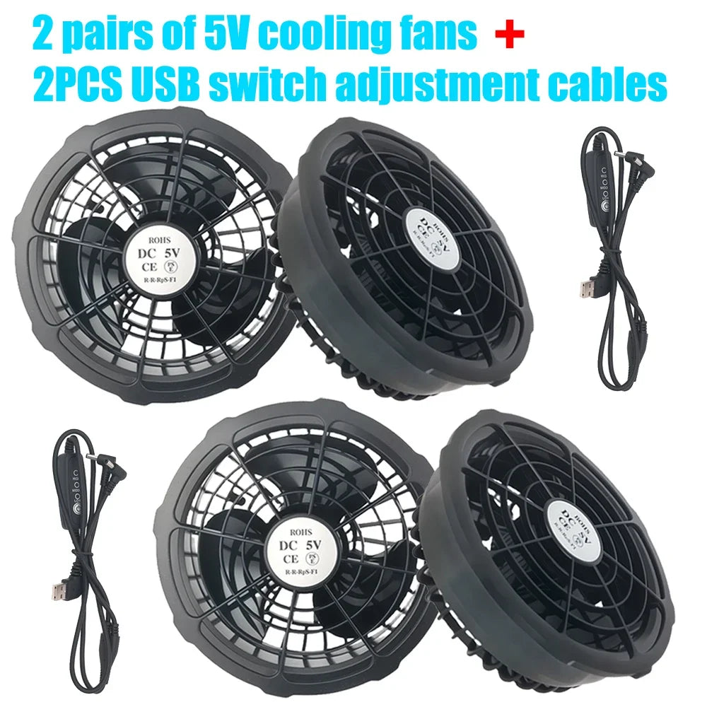 Air Conditioner Vest with 5V Cooling Fan for Cooling Vest Jacket for High Temperature Work Fishing Vest Summer jacket for Men
