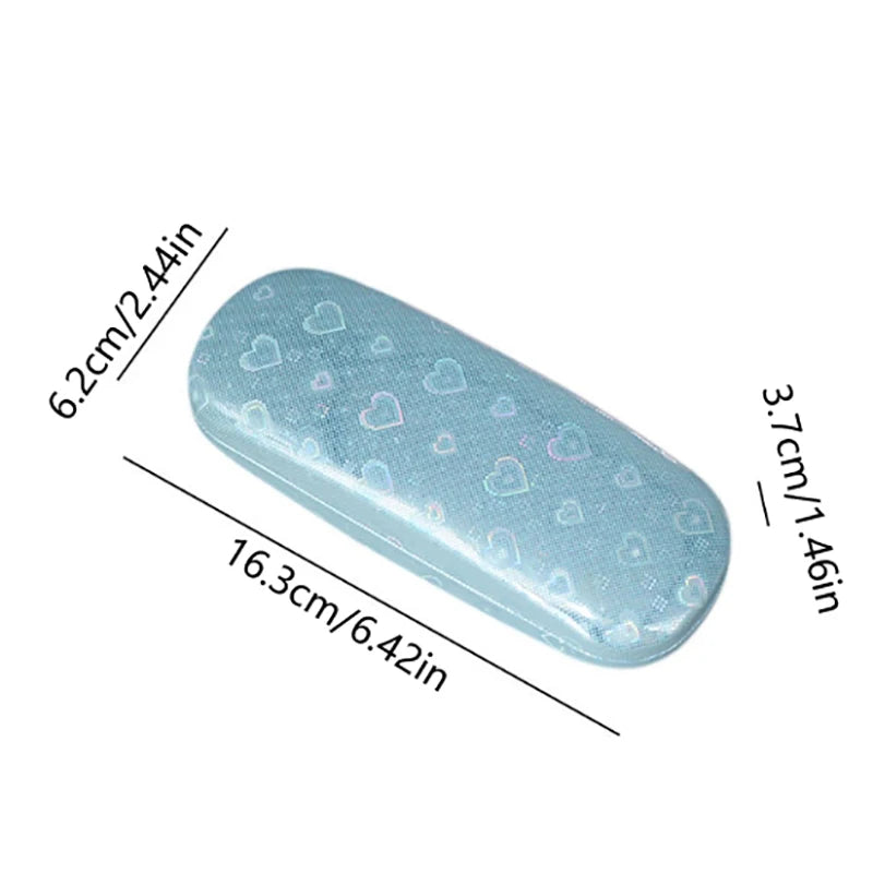 Portable Glasses Case Printed Storage Box Travel Glasses Storage Case Men Women Eyewear Protector Creative Travel Portable Girls