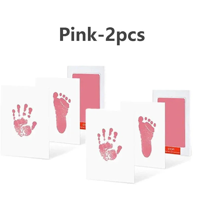 Tampons encreurs pour empreintes de mains de bébé, 2/4 pièces, sûrs, Non toxiques, sans contact, Kits de tampons encreurs sans encre, pour animaux de compagnie, chat, chien, patte, Souvenirs, cadeaux
