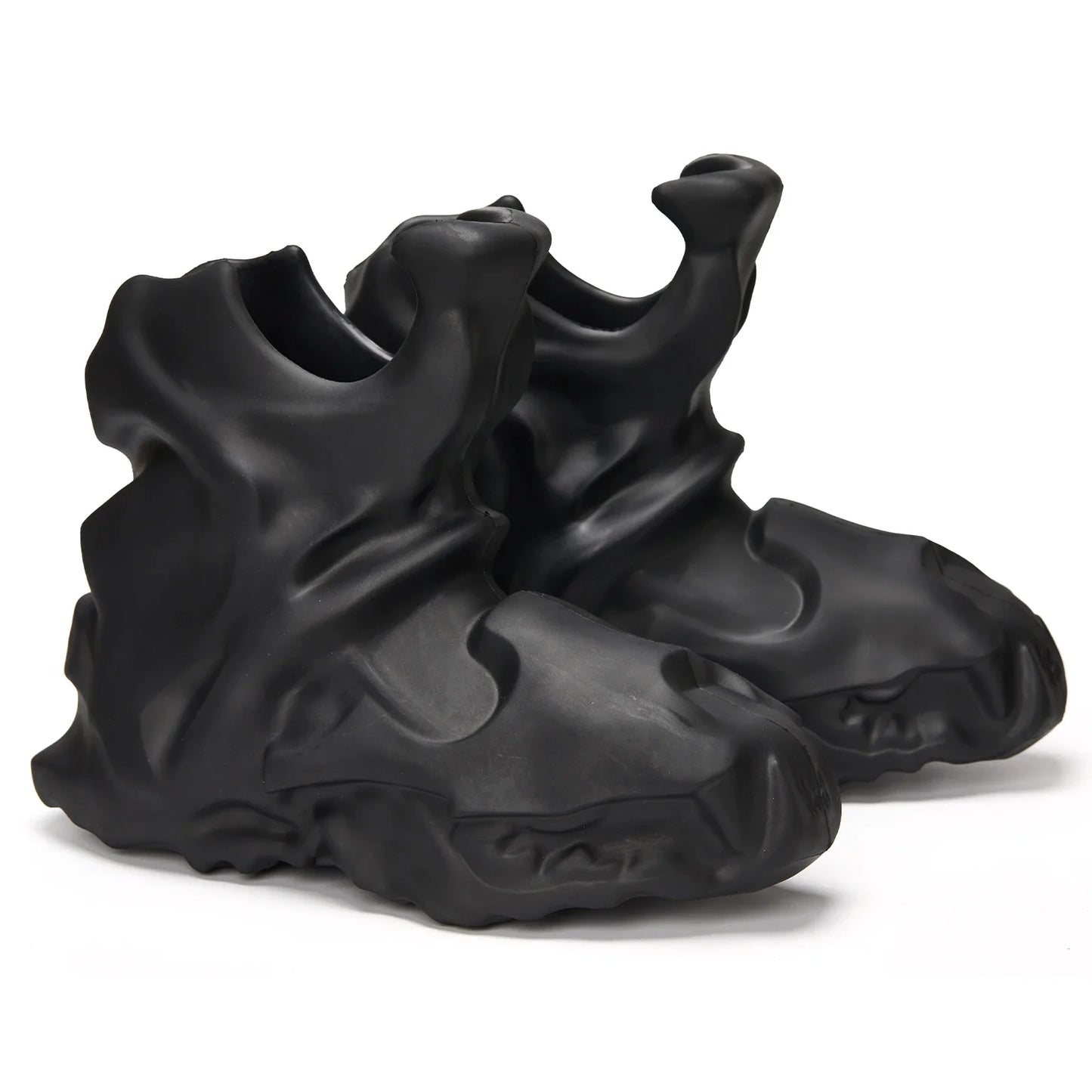New Rock Black Men Boots Man Design Luxury Brand High Quality Cossacks Platform Motorcyclist Original Stylish Rubber Goth Ankle
