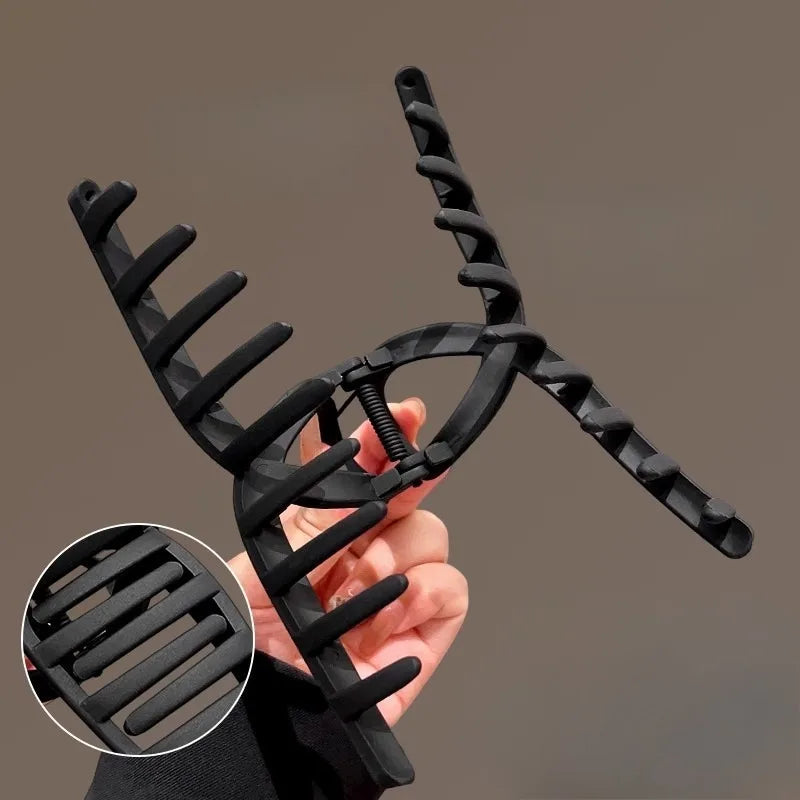 Women Hair Claw Clip Cross Matte Hairpin Fashion French Elegant Hairgrips Large Hair Claw Crab Clips Korean Hair Accessories