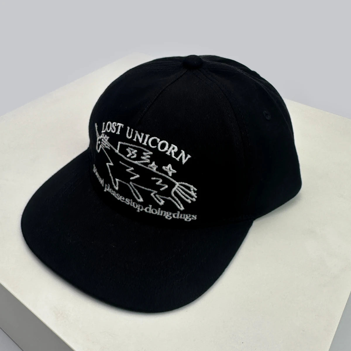 New Unisex Niche Unicorn Letters Embroidery Baseball Hats Flat Eave Sunshade Korean Peaked Caps Versatile Fashion Personal ins