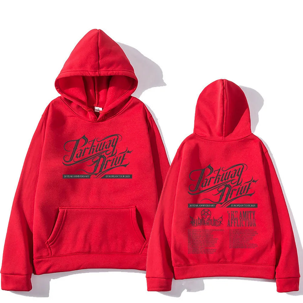 Parkway Drive 20Year Anniversary Europe Tour Hoodie Fashion Men Sweatshirt Unisex Oversized Clothing High Street Retro Pullovers