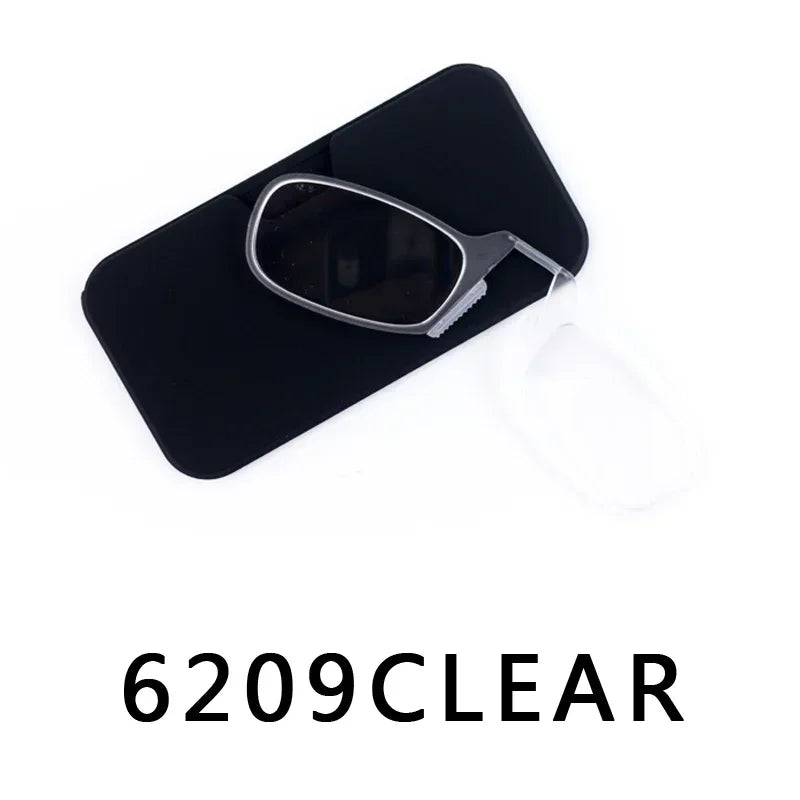 Pince-nez lunettes de lecture homme haute qualité hommes Portable mousse lunettes de nez pour personnes âgées lunettes transparentes avec étui