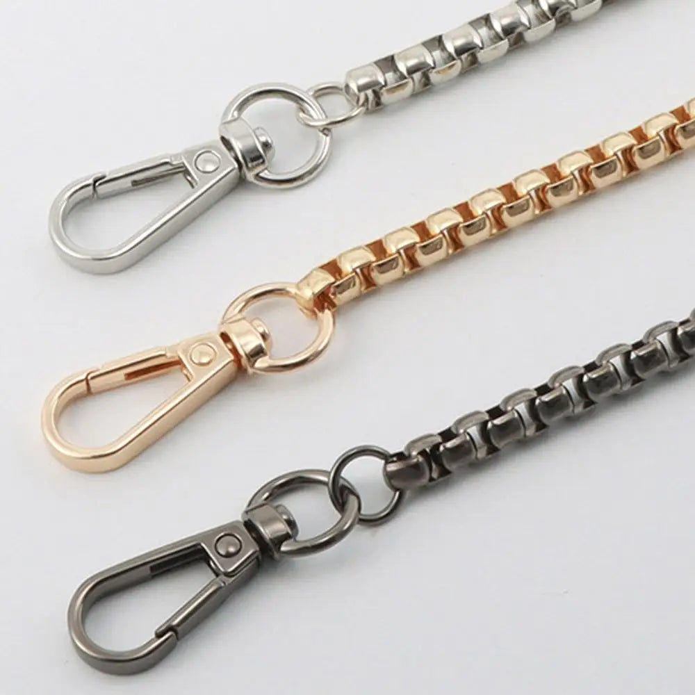 120cm Metal Bag Chain Replacement Shoulder Bag Strap Handbag Handle Chain Purse Chain Belt Metal Chain DIY Bag Accessories Gold