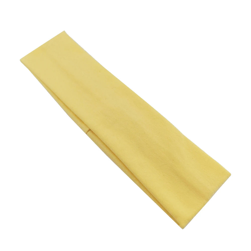 Summer Sports Yoga Women Headbands Not Tight Adjustable Running Absorb Sweat Elastic Hair Bands Soild Unisex Headband Wholesale
