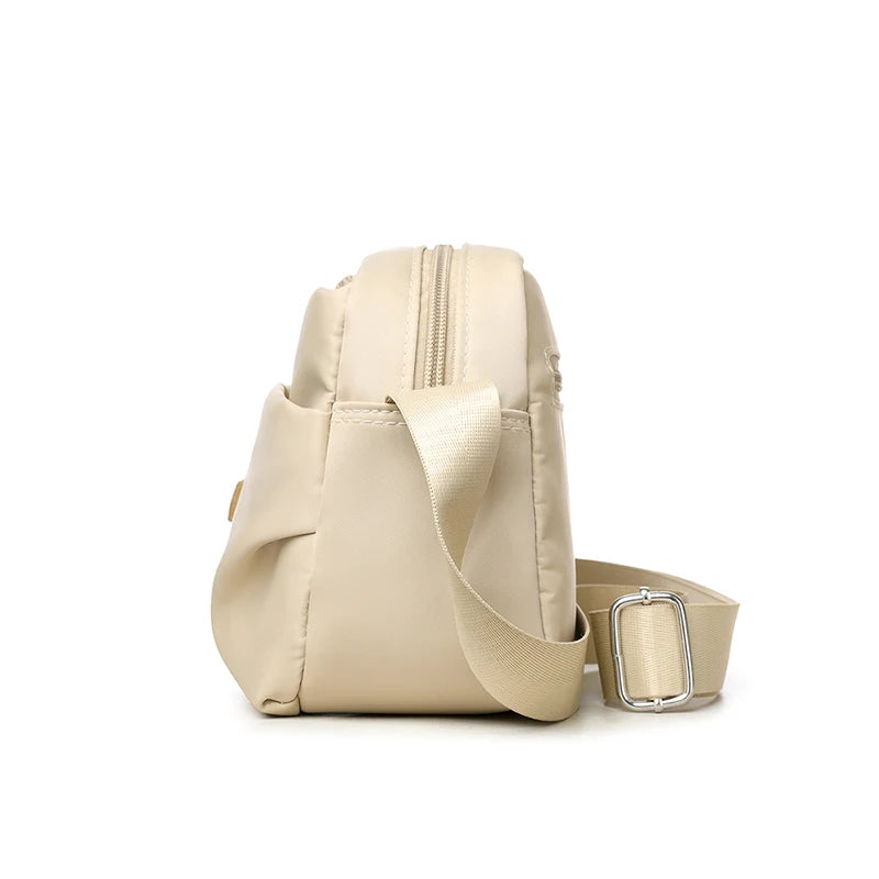 Large-capacity women's office backpack - waterproof nylon fabric bag - fashionable multi-compartment single-shoulder bag - trend