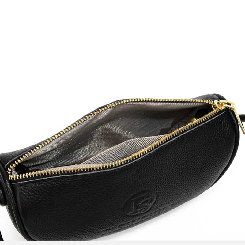 Brand Fashion Mini Bags Trend Designer Handbags Women'S Genuine Leather Casual Lady Shoulder Black Crossbody Bag for Girl