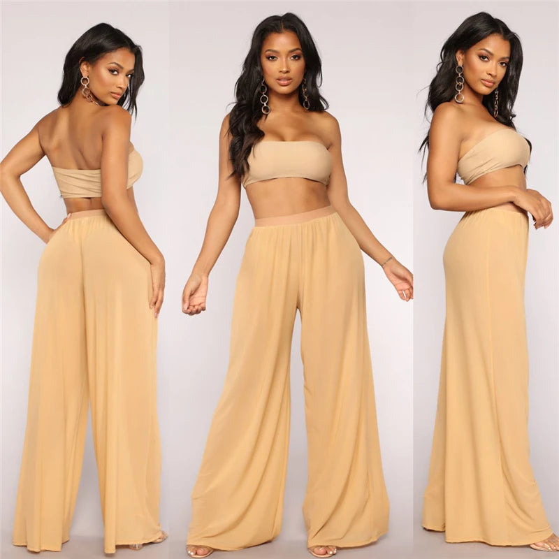New Women Sexy Transparent Pants High Waist See Through Mesh Sheer Summer Beach Long Pants Bandage Solid Trousers 4 Colors S-XXL