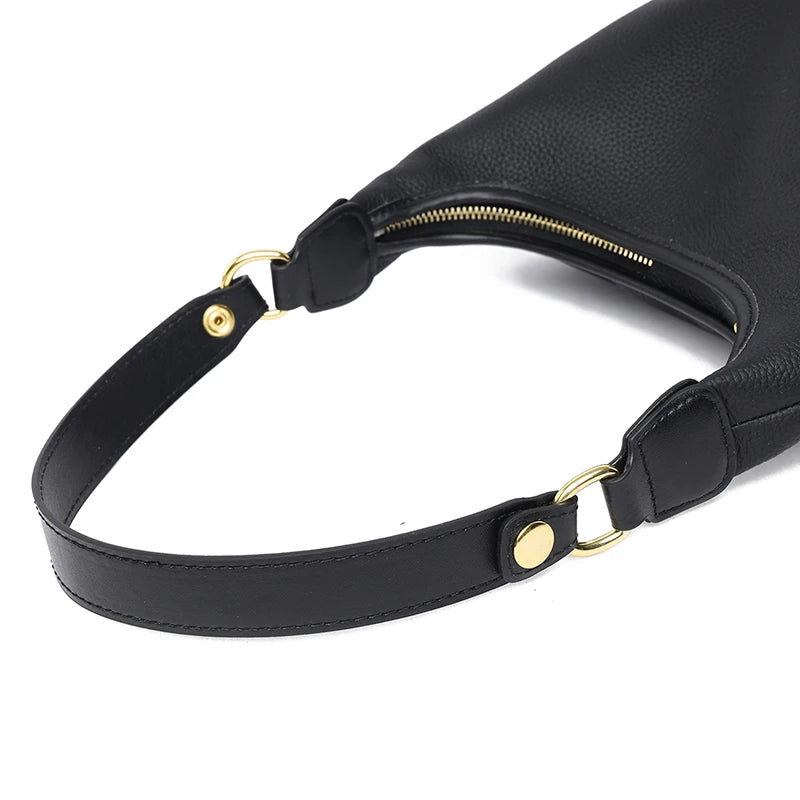 Luxury Soft Genuine Leather Women's Shoulder Crossbody Bags Designer Ladies Bucket Handbag Cow Leather Female Messenger Tote Sac