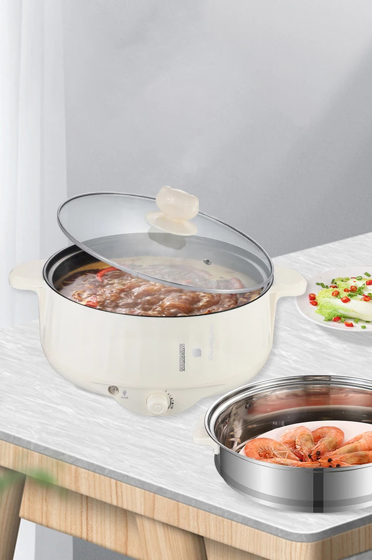 Electric MultiCooker Multifunctional Rice Cooker Frying Pan Non-stick Cookware Multi Soup Hotpot for Kitchen 1.7L/2.7L/3.2L