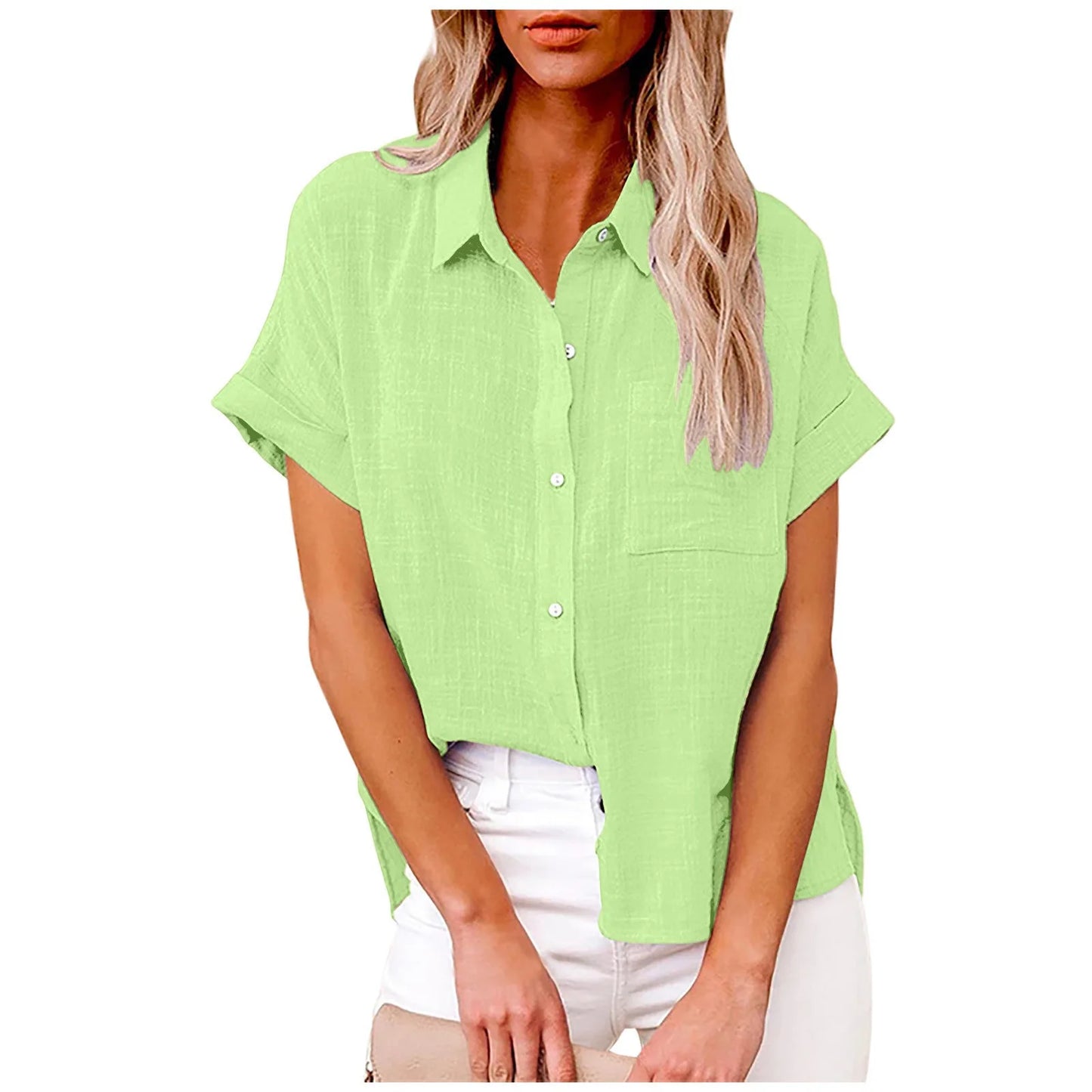 Summer Women Shirts Tops Cotton Linen T-shirt Women Top Camisas Mujer Casual T-Shirt Streetwear Loose Female T-Shirts New Shirt