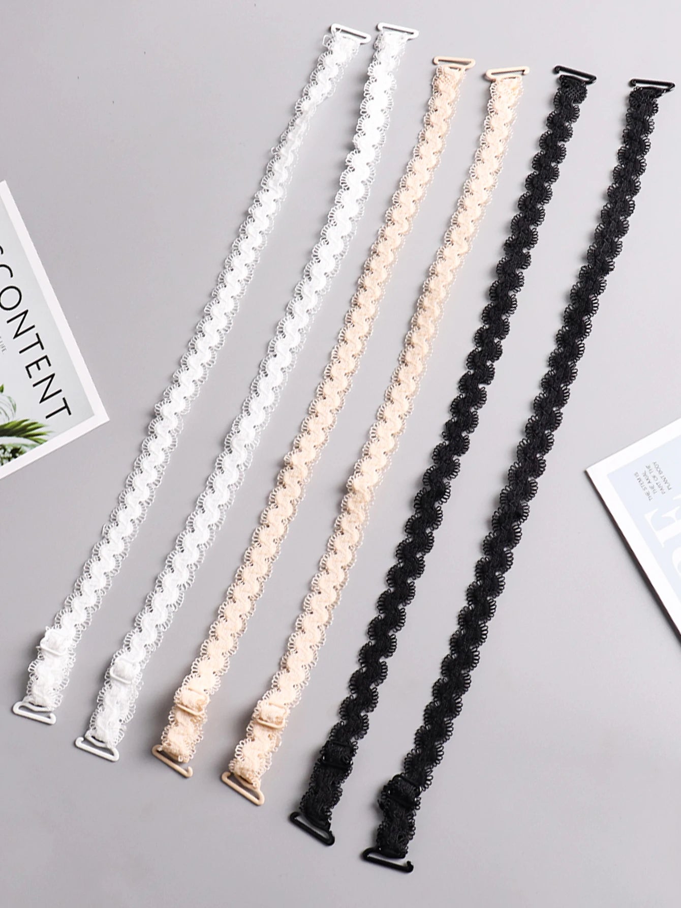 3-color lace Serpentine bra Straps Straps replaceable invisible bra straps Removable elastic adjustable