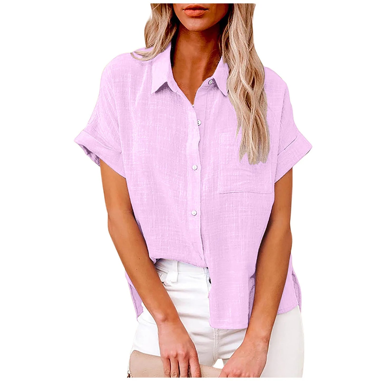 Summer Women Shirts Tops Cotton Linen T-shirt Women Top Camisas Mujer Casual T-Shirt Streetwear Loose Female T-Shirts New Shirt