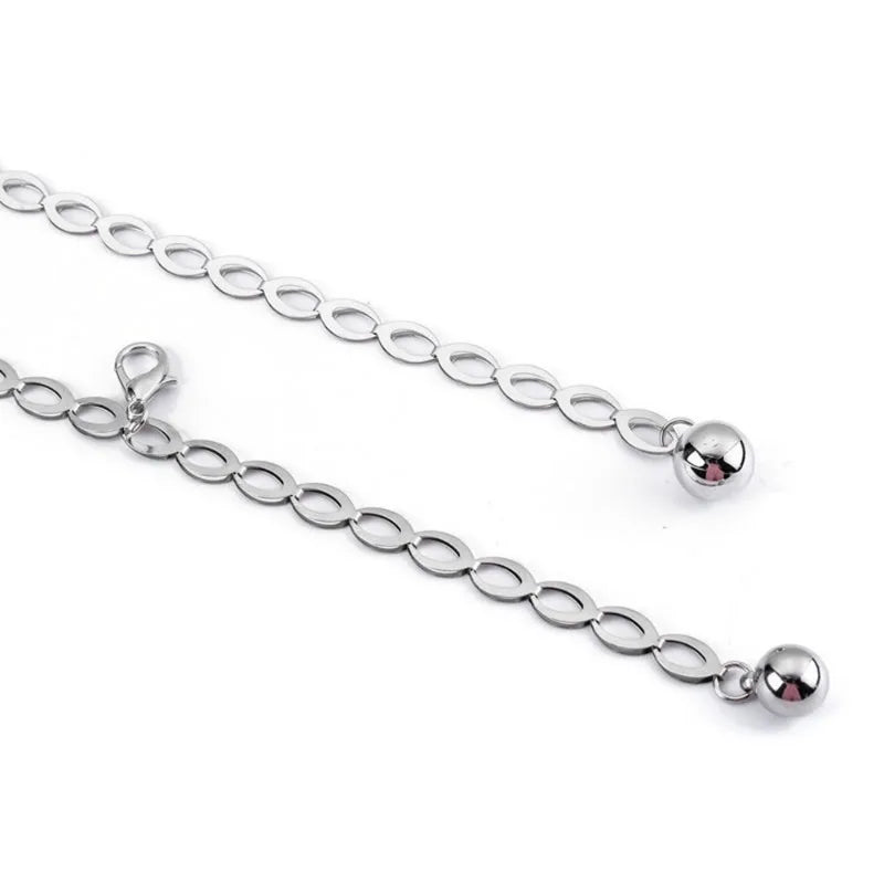 Metal hook adjustment waist chain women's fashion versatile decorative dress personalized chain Korean version waist thin belt