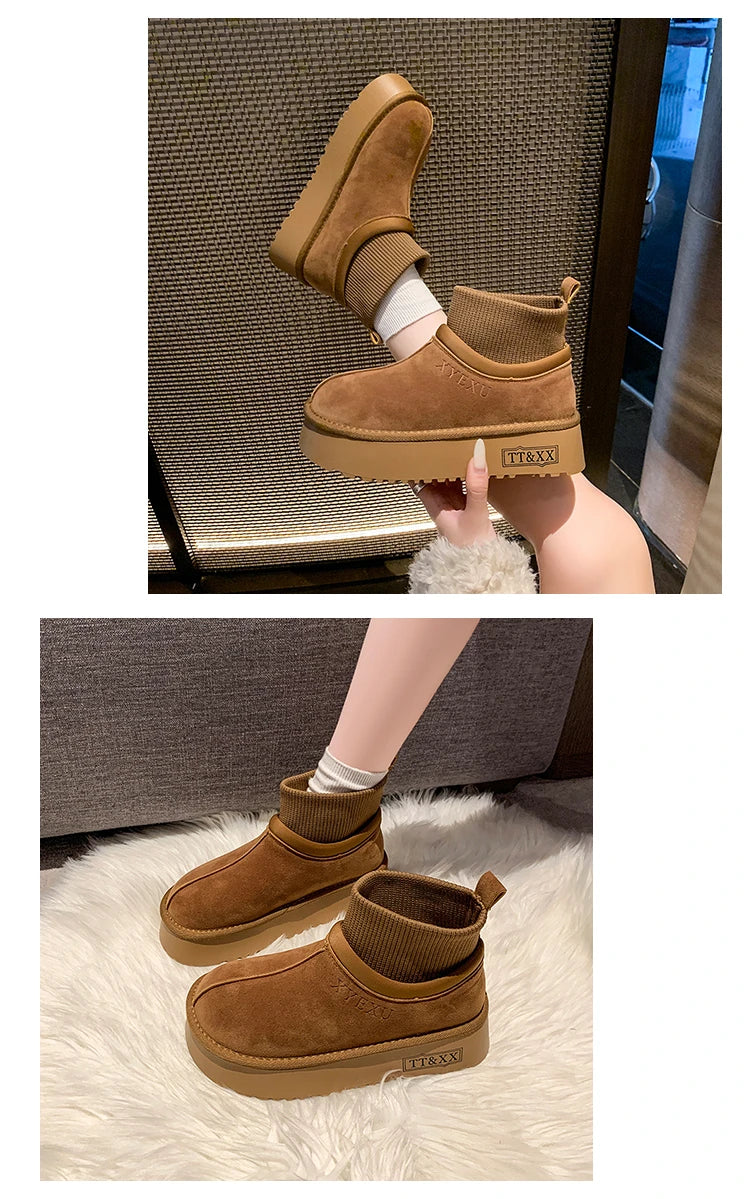 2024 New Women Winter Ultra Mini Boot Designer Australian Platform Boots for Leather Warm Ankle Fur Booties Luxury Boots