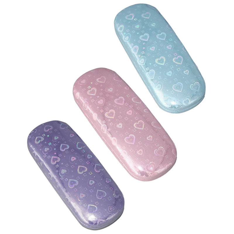 Portable Glasses Case Printed Storage Box Travel Glasses Storage Case Men Women Eyewear Protector Creative Travel Portable Girls
