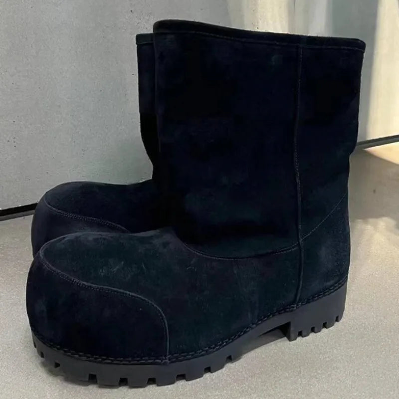 Winter Boots Women Snow Boots genuine leather Waterproof Warm Ski Boots Female Outdoor Non-slip Cotton Boots Size 35-40